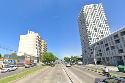 Avenida Carballo al 500, en la zona del Puerto Norte de Rosario, donde un narco subalquiló un departamento donde montó una "cocina" de cocaína