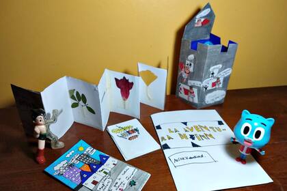 Aventuras ilustradas. En el taller de libros plegables, la fantasía se hace cuentos y colores