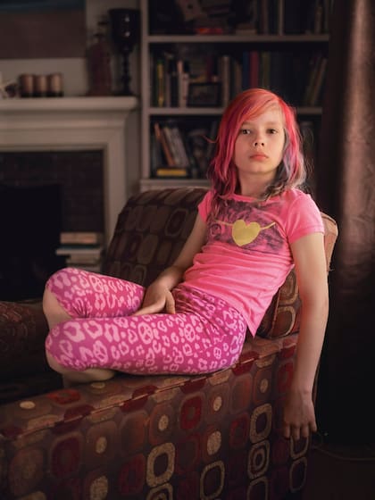 Avery Jackson, una niña trans de nueve años, en Kansas City (Robin Hammond, 2016)