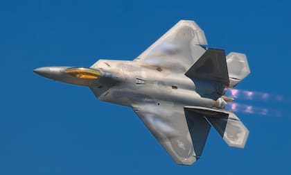 Avión de combate F-22 Raptor, de la Fuerza Aérea de Estados Unidos