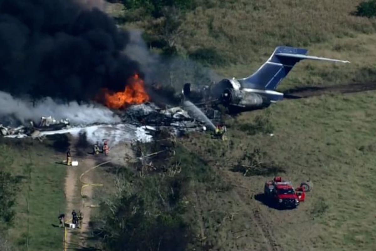 Avión estrellado en Texas