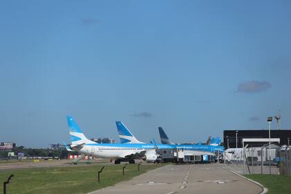 Aviones en el aeroparque Jorge Newbery