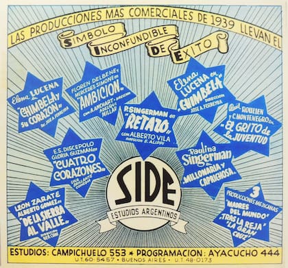 Aviso publicitario publicado en varios medios promocionando la producción de 1939