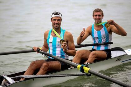 Axel Haack y Diego López con sus medallas doradas