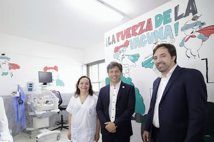 Axel Kicillof con su ministro de Salud, Nicolás Kreplak