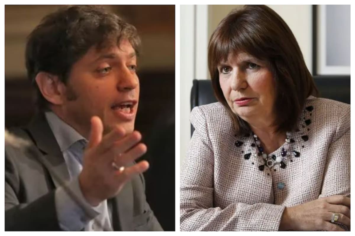 Axel Kicillof criticó a Patricia Bullrich y la ministra le respondió por redes sociales