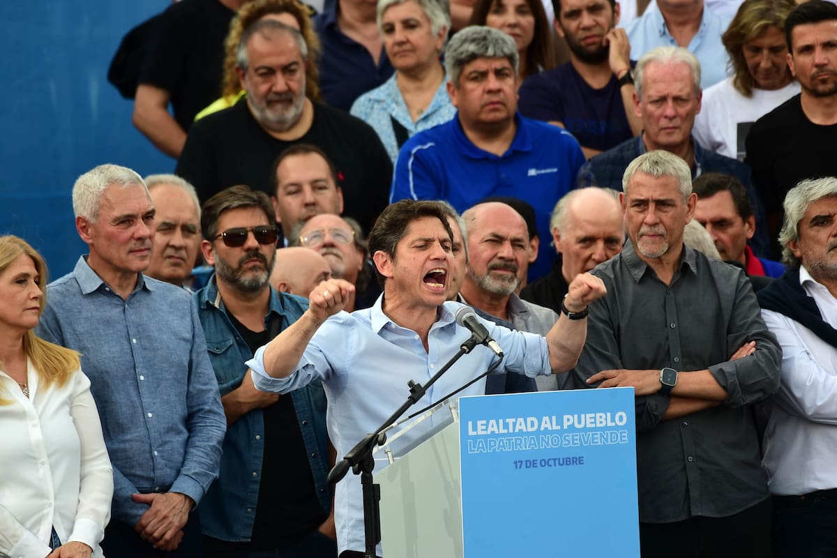 Axel Kicillof, durante el acto en Berisso