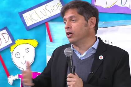 Axel Kicillof durata la inauguración del Jardín de Infantes N° 952