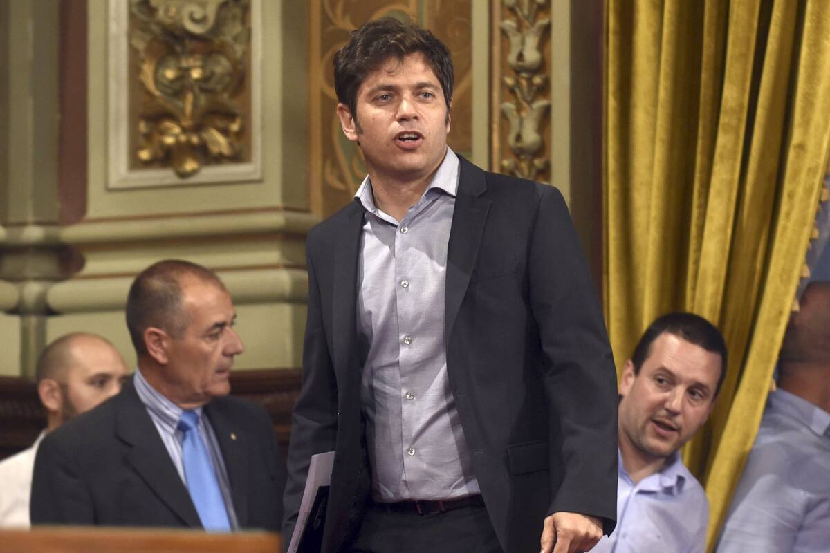Axel Kicillof, el jueves, en la Legislatura