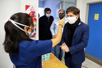 Axel Kicillof en la inauguración de una terapia intensiva en Lomas de Zamora