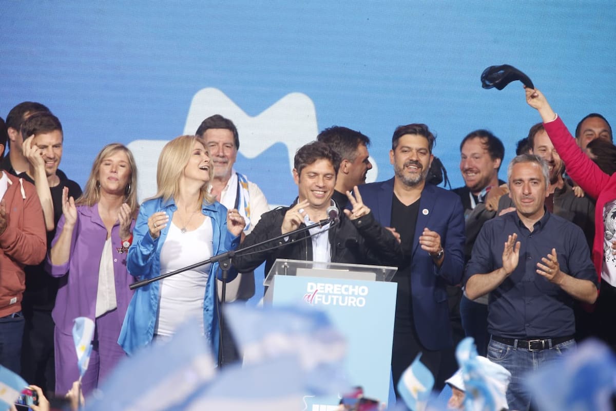 Axel Kicillof fue reelecto y festejó en el búnker de Unión por la Patria