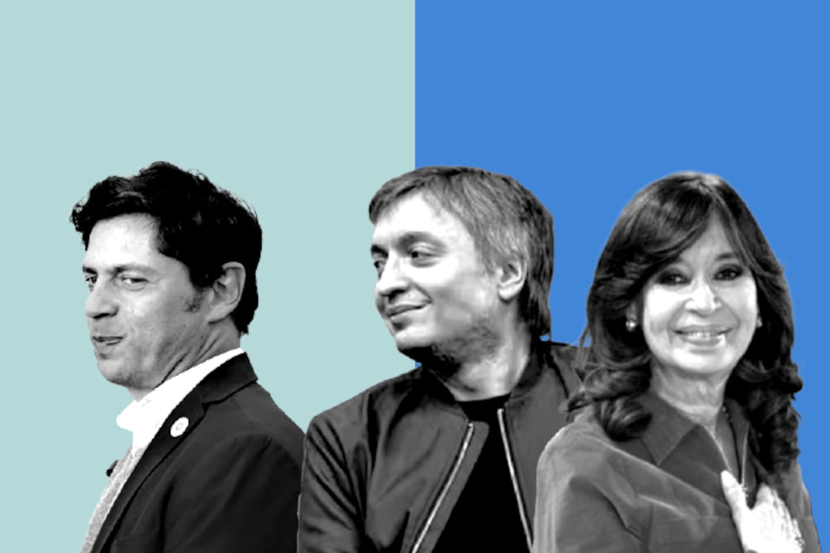 Axel Kicillof, Máximo y Cristina Kirchner
