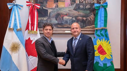 Axel Kicillof recibió este miércoles al embajador de Canadá en la Argentina, Stewart Wheeler