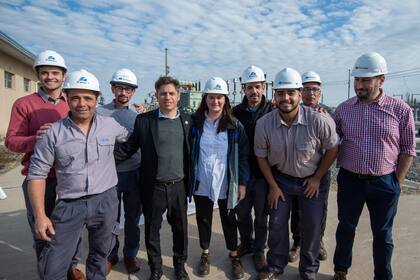 Axel Kicillof recorrió obras en General Villegas
