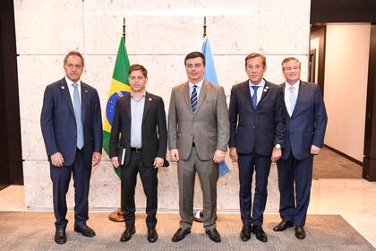 Axel Kicillof se reunió con empresarios en San Pablo