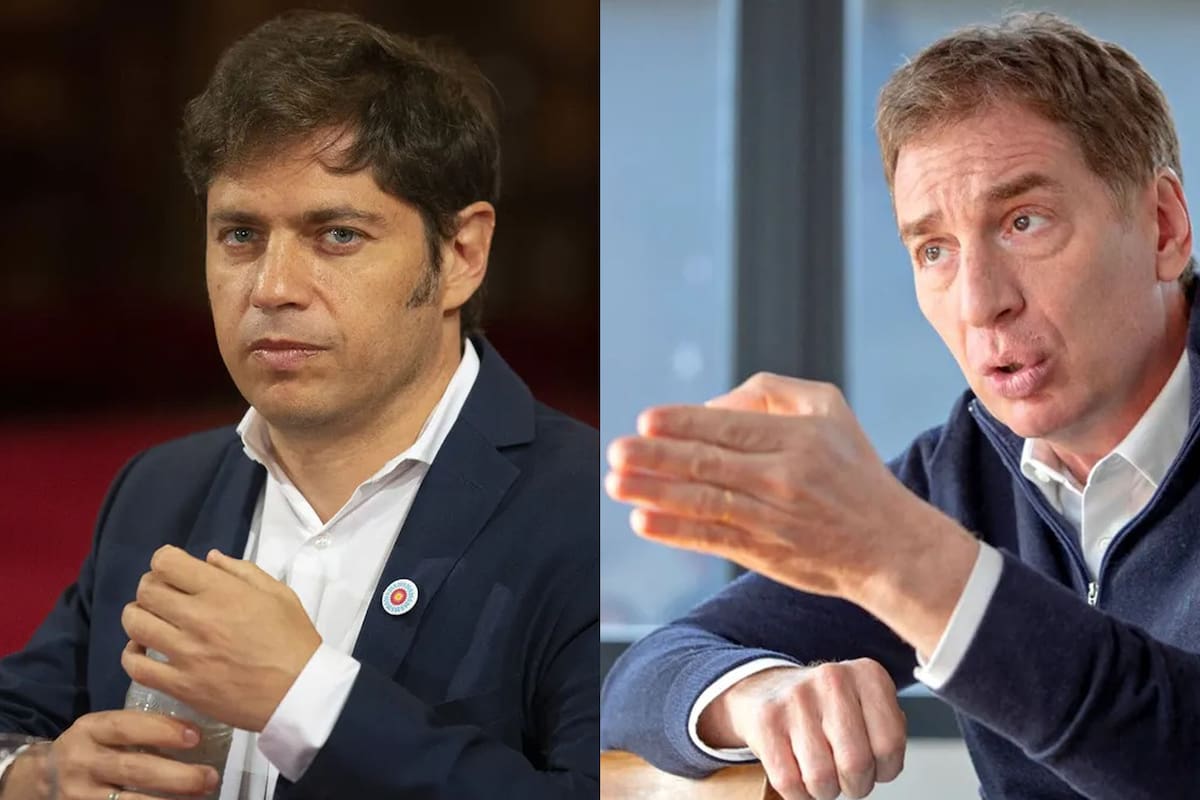 Axel Kicillof y Diego Santilli