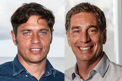 Axel Kicillof y Diego Santilli