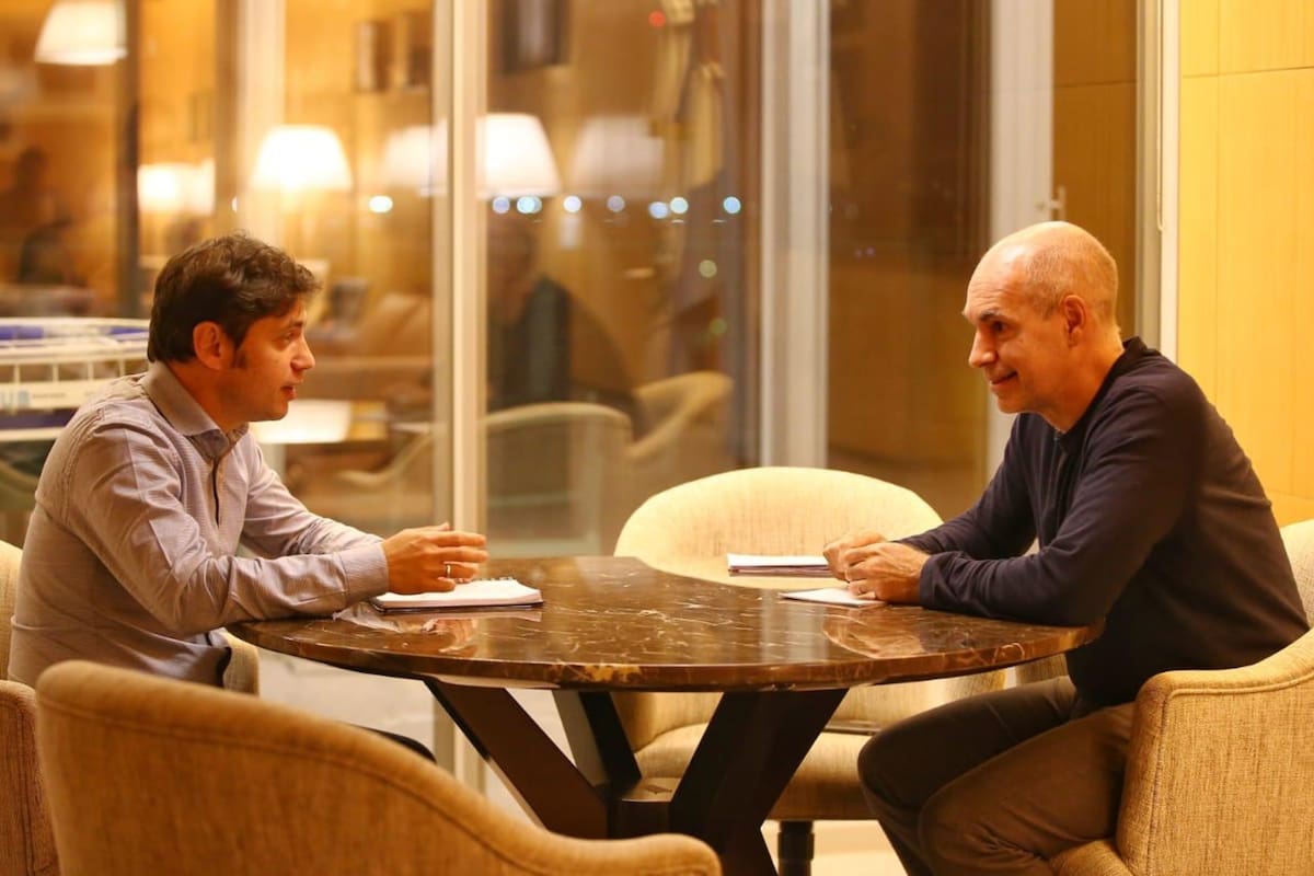Axel Kicillof y Horacio Rodríguez Larreta