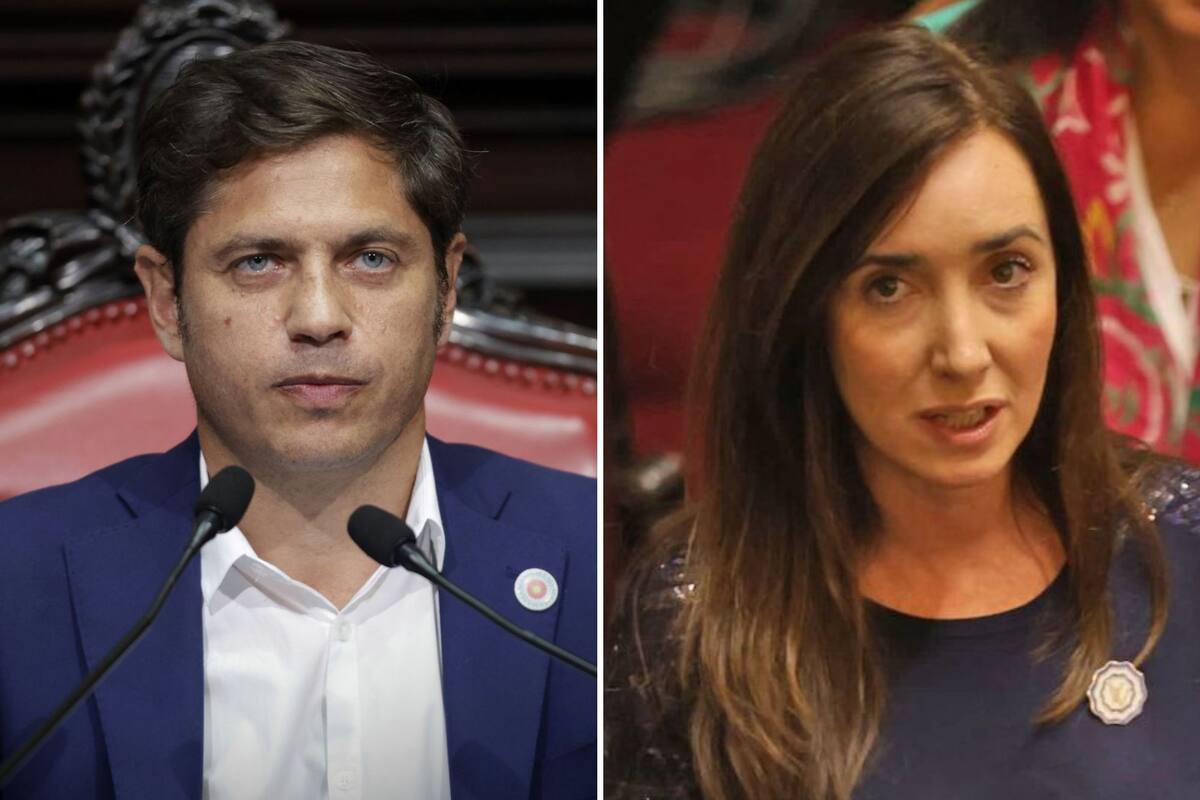 Axel Kicillof y Victoria Villarruel