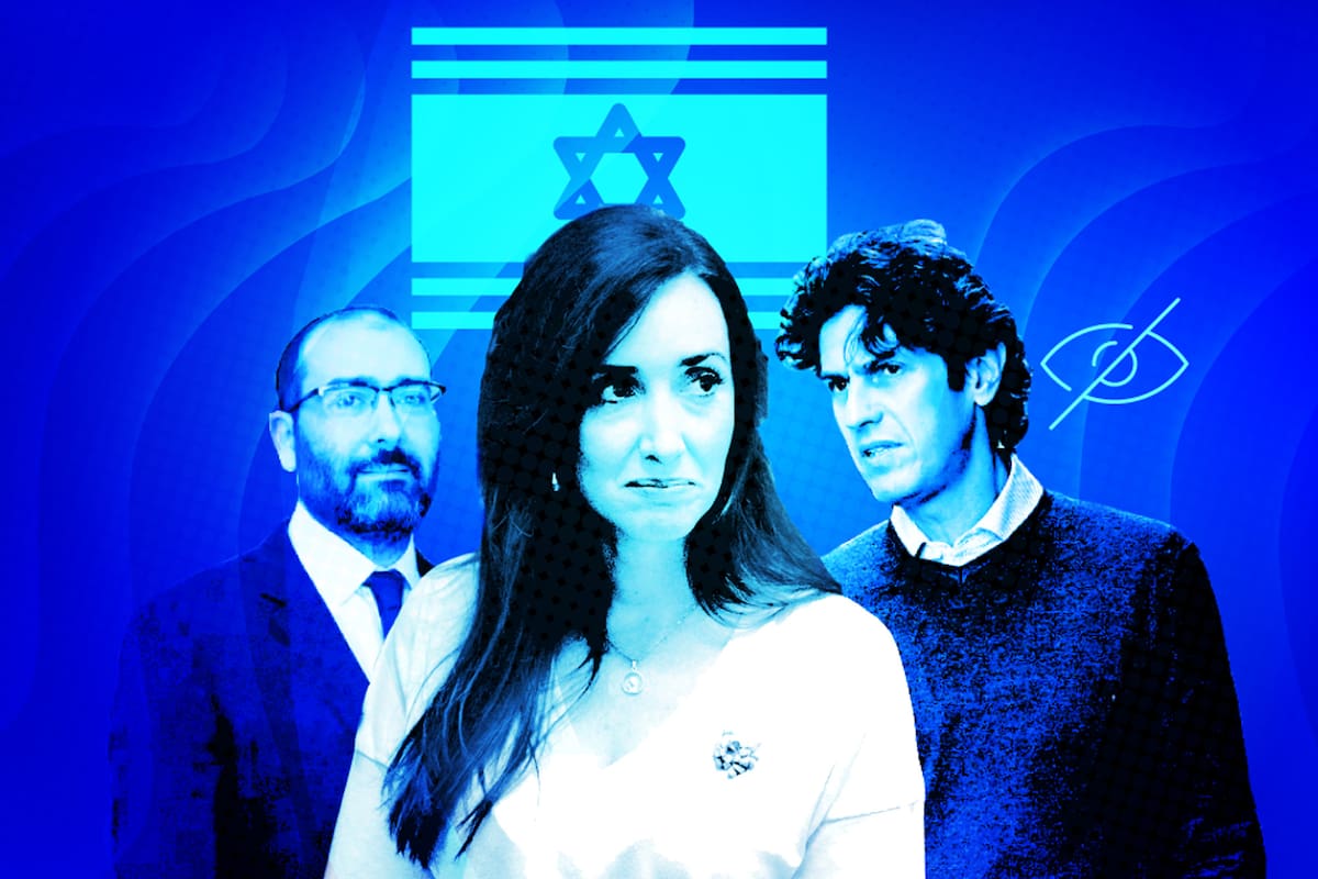 Axel Wahnish, Victoria Villarruel y Martín Lousteau