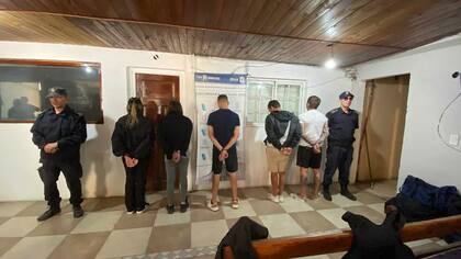 Ayelén Agustina Soplan detenida junto a otros cuatro acusados en Costa del Este