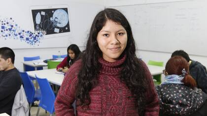 Ayelén Angulo, de 21 años, estudia Ingeniería Química