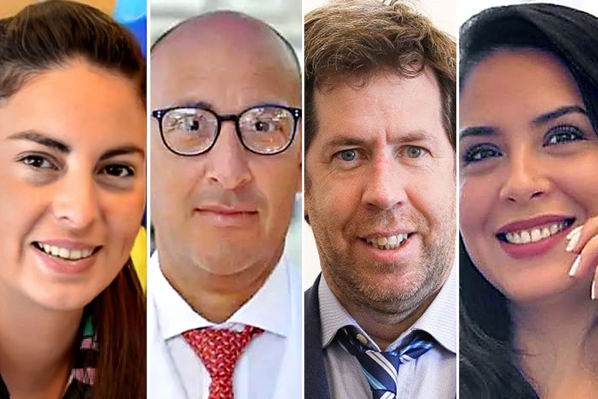 Ayelén Mazzina, extitular del Ministerio de las Mujeres; Federico Saavedra, extitular de la Unidad Médica presidencial; Juan Pablo Biondi, exsecretario de Comunicación y prensa; Cecilia Hermoso, exdirectora general de Comunicación Digital del gobierno de Alberto Fernández