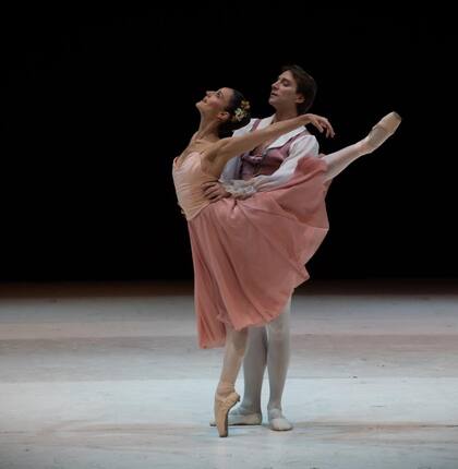 Ayelén Sánchez y Federico Fernández, del Buenos Aires Ballet