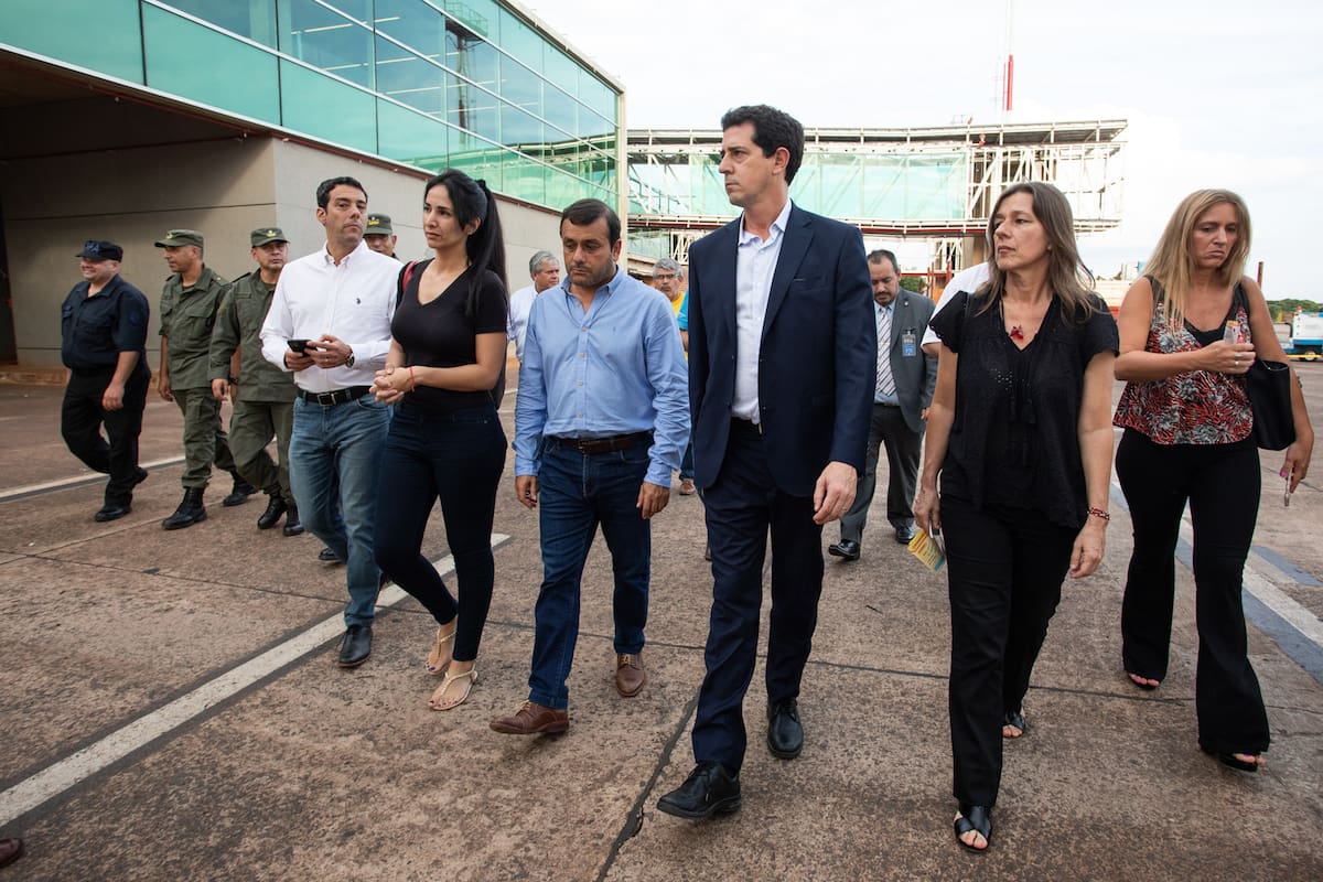 Ayer De Pedro y Frederic visitaron el paso fronterizo de Iguazú