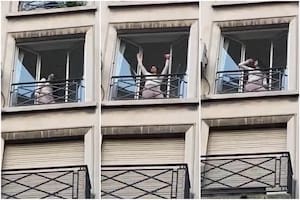 "Ayer en Recoleta": la vecina "bailarina" de Cristina Kirchner que se hizo viral (Foto: Captura de video)