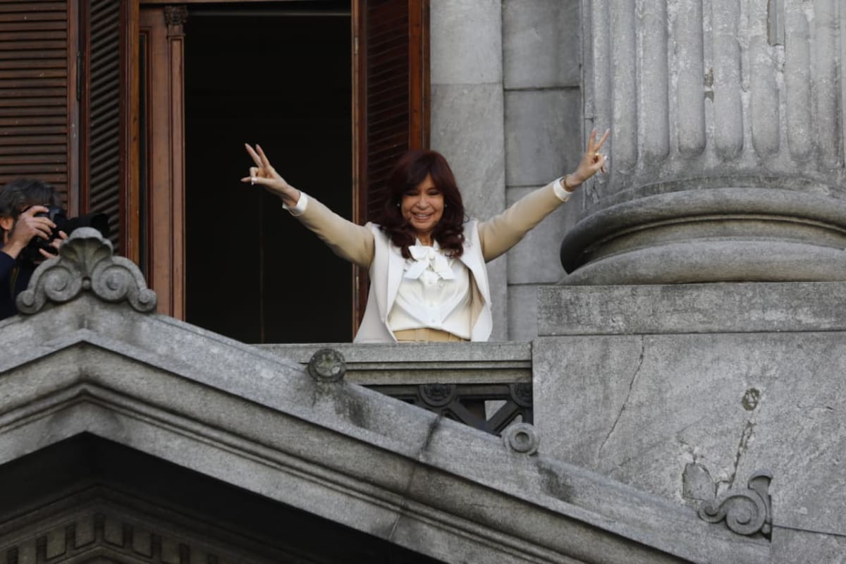 Ayer, la vicepresidenta de la Nación en el Senado, luego de dar su descargo