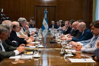 Ayer, Sergio Massa se reunió con la Mesa de Enlace en el Palacio de Hacienda y los funcionarios del Gobierno