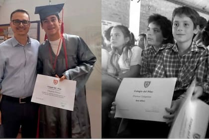 Ayer y hoy, Franco Colapinto unido al Colegio del Pilar
