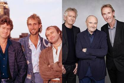 Ayer y hoy: la esperada reunión de Genesis (Tony Banks, Mike Rutherford y Phil Collins, en el orden de la imagen histórica) volvieron a juntarse para realizar el The Last Domino? Tour