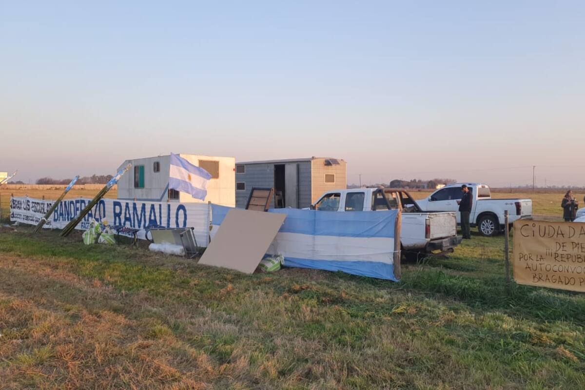 Ayer ya había preparativos para la movilización de hoy