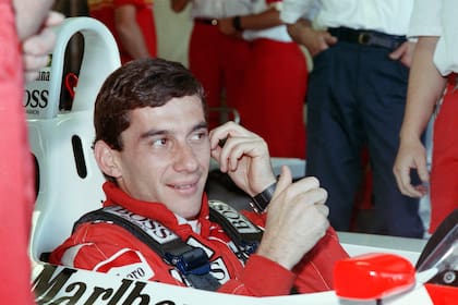 Ayrton Senna en McLaren, el equipo de sus tres títulos mundiales.