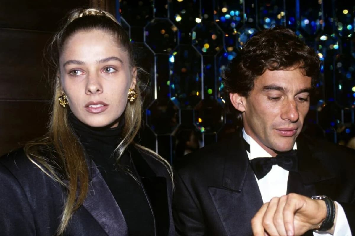 Ayrton Senna y Adriane Galisteu, en 1993