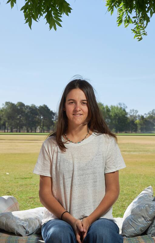 Azucena Tanoira, campeona de polo femenino para la entrevista Mesa para dos del suple Sabado.