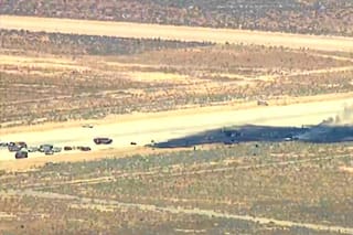 B-52 se estrella en base militar de EE.UU. después de despegar