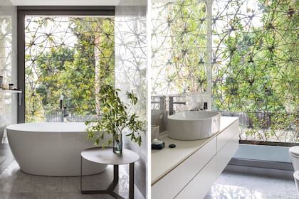 Bacha (Villeroy & Boch). Griferías (Steinberg Armaturen). Arreglo floral (Irina Khatsernova).