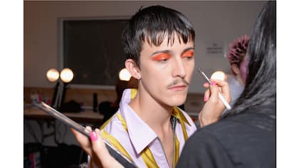Backstage del show de Maison The Faux, en la NY Fashion Week, el 8 de septiembre de 2017