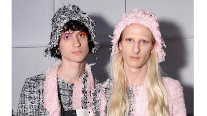 Backstage del show de Maison The Faux, en la NY Fashion Week, el 8 de septiembre de 2017