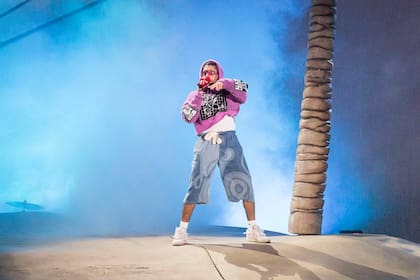 Bad Bunny, durante su gira en Buenos Aires