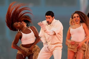 Bad Bunny en River: a qué hora comienza el show hoy, sábado 14 de febrero (Foto AP/Morry Gash)