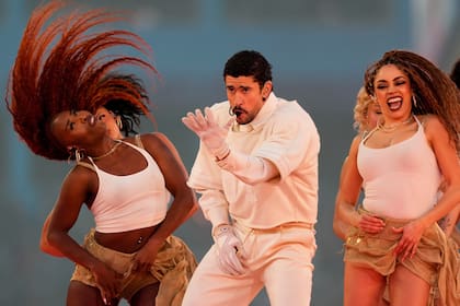 Bad Bunny en show de medio tiempo del Super Bowl