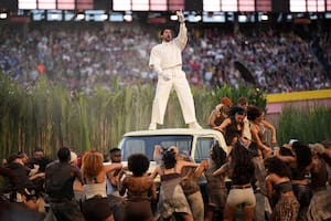 Bad Bunny estuvo a cargo del show de medio tiempo del Super Bowl 2026 (AP Photo/Matt Slocum)