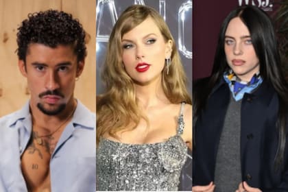 Bad Bunny, Taylor Swift y Billie Eilish son los tres artistas mas escuchados del mundo en 2025