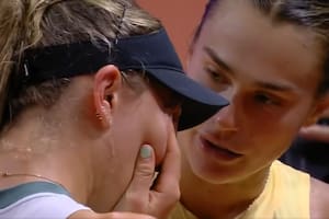 El llanto desconsolado de una tenista española por verse obligada a abandonar un partido