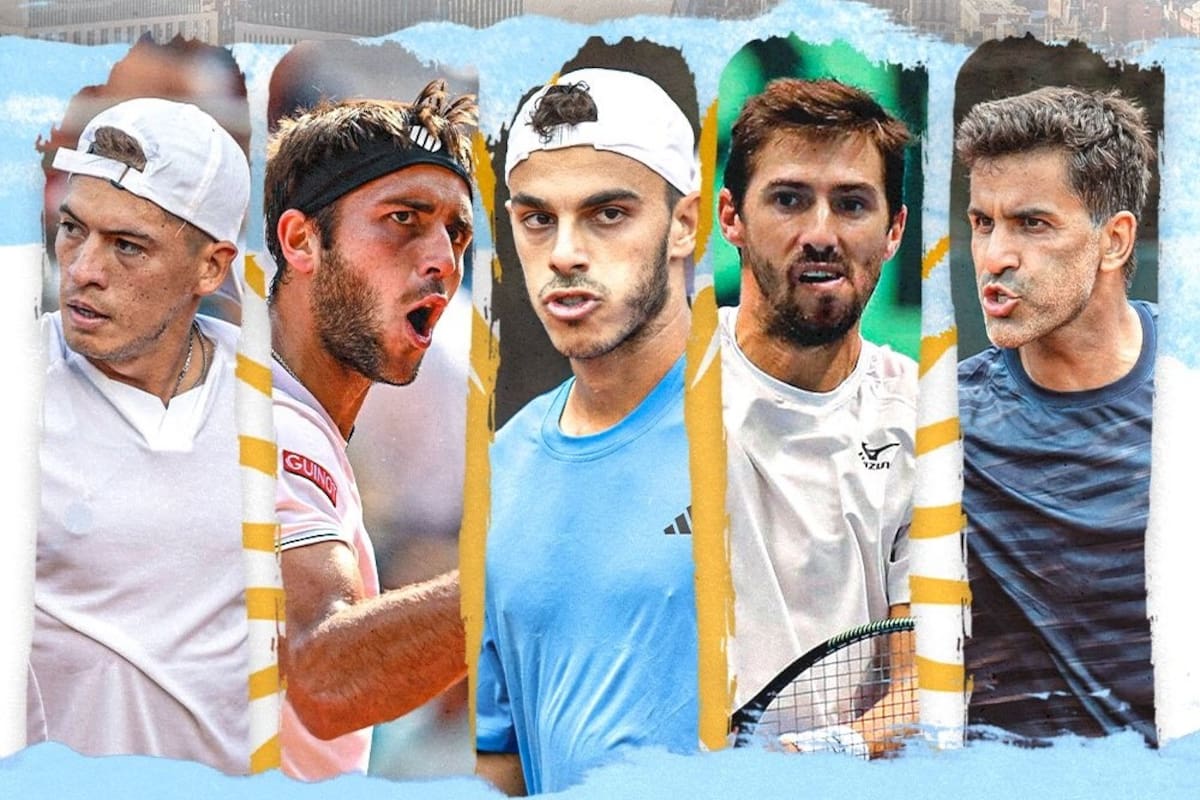 Báez, Etcheverry, Francisco Cerúndolo, Molteni y González, los citados por Coria para la fase de grupos de las Finales de la Copa Davis que se jugarán en septiembre en Manchester