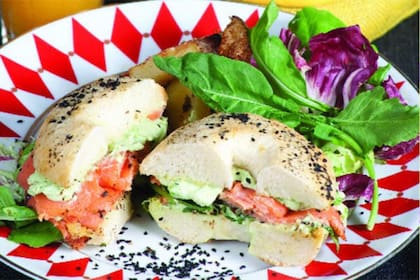 Bagel de salmón